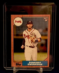 Dansby Swanson 2017 Topps Mini ‘87 Red #87-139 #13/25 LE! RC!!!! *MINT* - Picture 1 of 2