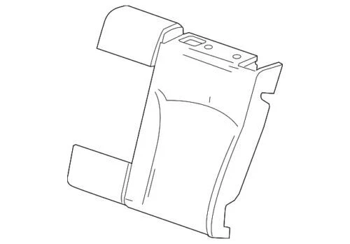 Cubierta trasera genuina GM 2013 Cadillac XTS Jet negra asiento del lado del conductor 22891024 Foto 1 de 2