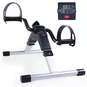 Folding Mini Pedal Exerciser Aerobic Exercise Bike LCD Display Home Gym US - Picture 1 of 11