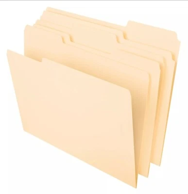 Pendaflex File Folders Letter Size 8-1/2" x 11" Classic Manila 1/3-Cut Tabs i... - Image 1 of 4