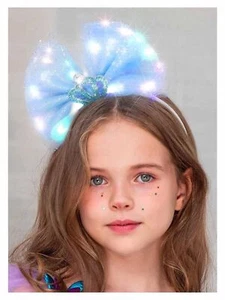 Light Up Bow Headbands Glowing Hair Bands Crown Headpiece Led Party Birthday ... - Picture 1 of 7