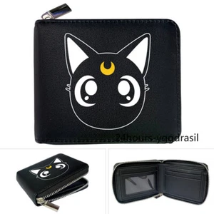 Billetera de cuero sintético anime Sailor Moon Luna - Imagen 1 de 6