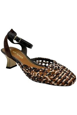 Zapatos de salón para mujer Donald Pliner Dapper de cuero napa tejido Prailine Foto 1 de 3