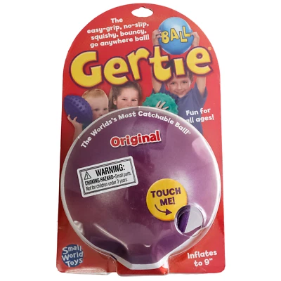 PURPLE ORIGINAL Gertie Ball The World's Most Catchable Ball 9" Inflatable - Image 1 of 2