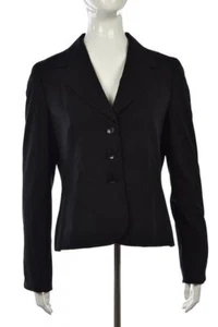 Chaqueta Escada para mujer talla 38 negra lisa blazer manga larga usar para trabajar - Imagen 1 de 4