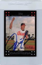 2007 Topps #54 Daniel Cabrera Orioles Signed Auto *H390