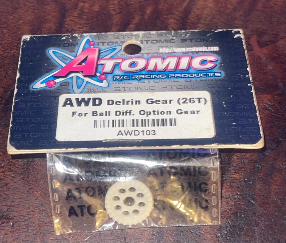 Atomic AWD103 Mini-Z AWD 26 Tooth DELRIN GEAR FOR BALL DIFF. OPTION GEAR  - Image 1 of 1