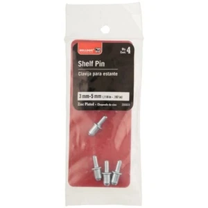 Bulldog Zinc Plated 3 mm-5 MM Shelf Pins 1 pack of 4 - Picture 1 of 3