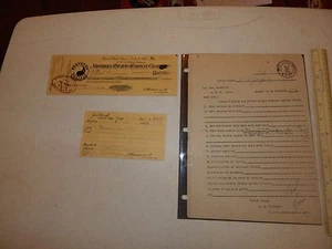 *ONE OF A KIND* NORTHER PACIFIC RAILWAY RAILROAD 1911 CHECK/RECEIPT/LETTTER - Foto 1 di 6