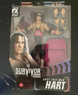 WWE MATTEL ELITE SURVIVOR SERIES BRET THE HITMAN HART WRESTLING NWO DX WCW WWF - Image 1 of 2