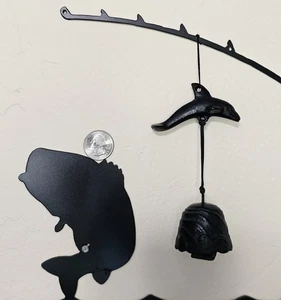 Delfin Windspiel Kotobuki Gusseisen Nambu - Vintage - Bild 1 von 7