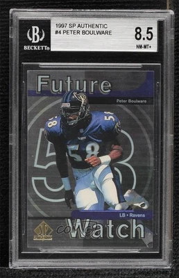 1997 SP Authentic Future Watch Peter Boulware #4 BGS 8.5 Rookie RC - Image 1 of 2
