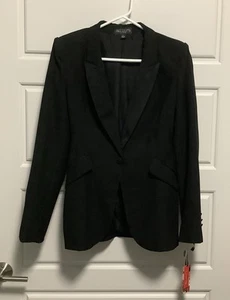 Chaqueta Blazer Tracee Ellis Ross para JCP Negra Diseñador Forrada Estilo Esmoquin Mujer8 Nueva con Etiquetas - Imagen 1 de 11
