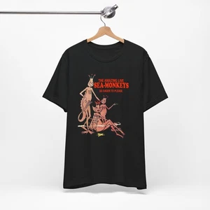 T-shirt scimmie di mare anni 60 70 fumetti fumetti pubblicità retrò - Foto 1 di 11