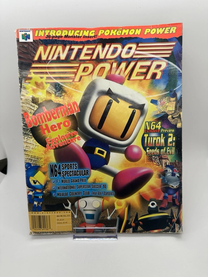 Nintendo Power Volume 111 Bomberman Hero Fully Complete - Poster Inserts & Comic - Image 1 of 4