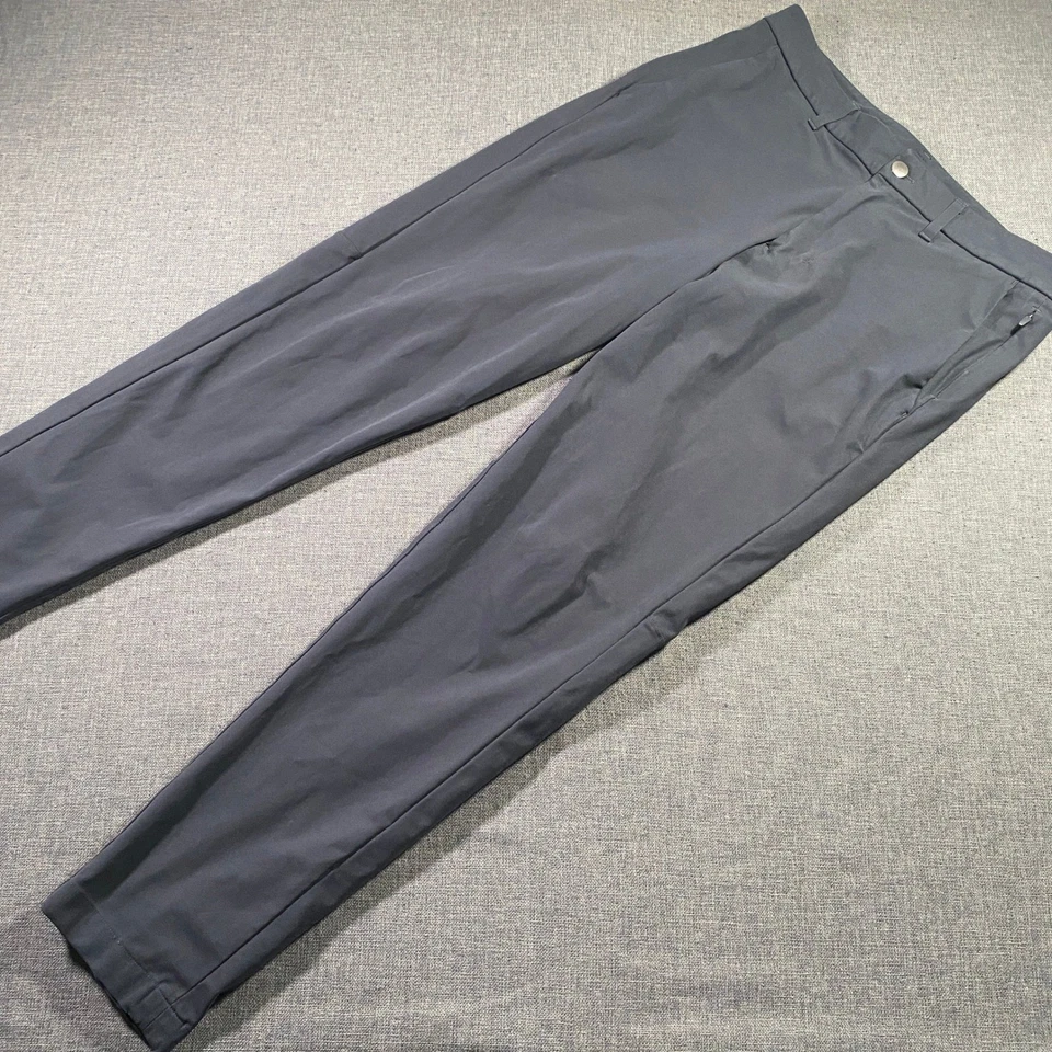 Pantalones Lululemon ABC Hombre Gris Carbón Calce Ajustado Técnico Elastizado 32x29 Foto 1 de 4