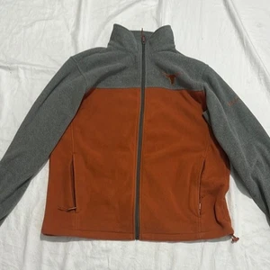 Columbia Giacca Uomo Texas Longhorns Grigio e Arancione Flanker Taglia Large - Foto 1 di 11