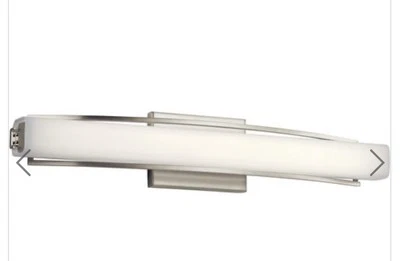 Tocador de baño Elan A Kichler 83759 Rowan luz LED níquel cepillado grande Foto 1 de 4