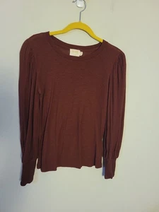 Nation LTD Brown Cotton Loren Top Sz XS - Picture 1 of 8