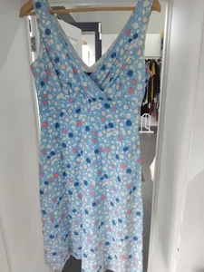 Vestido Boden Nancy Midi Reino Unido Talla 10r, Bolsillos Manchados Florales, Ajuste Acampanado - Imagen 1 de 3