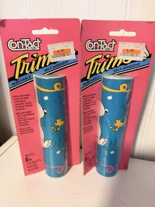 Set Of 4 Vintage Snoopy Peanuts Wallpaper Border Contact Paper 15ft By 6in New - Picture 1 of 4