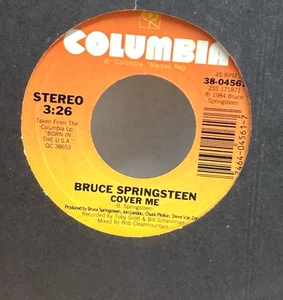 Bruce Springsteen 45 RPM - Cover Me / Jersey Girl with Sleeve - Colombia Records - Picture 1 of 10