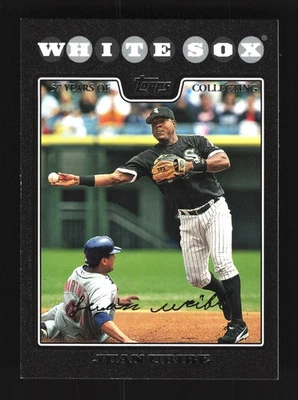 Juan Uribe Chicago White Sox Topps 2008 Black #639 SN /57 - Image 1 of 2