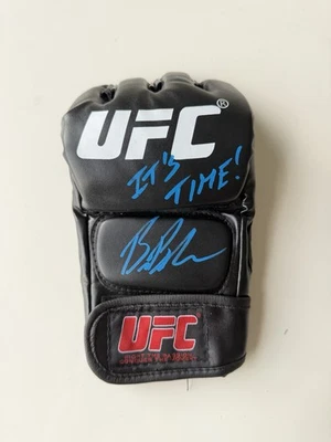 Bruce Buffer Autographed UFC MMA Glove Inscribed “It’s Time!” JSA COA - Image 1 of 2