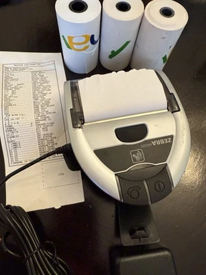 PREOWNED/USED ZEBRA iMZ320 Printer w/Cord, 3 Rolls Paper & Configuration Sheet - Image 1 of 4