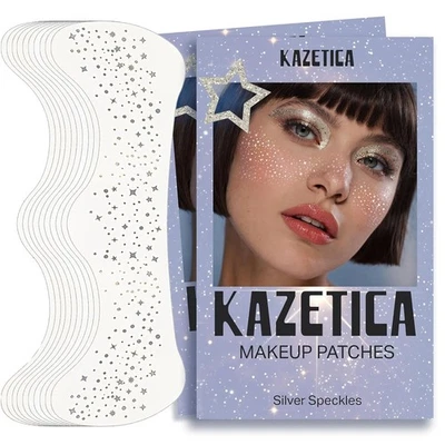 Tatuaje facial de pecas brillantes, 10 piezas pecas de brillo facial plateadas para mujer, Fez Foto 1 de 4