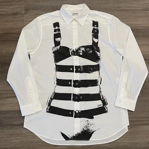 Jean Paul Gaultier The Buckle Body Shirt Womens XS Button Up Long Sleeve White - Picture 1 of 16