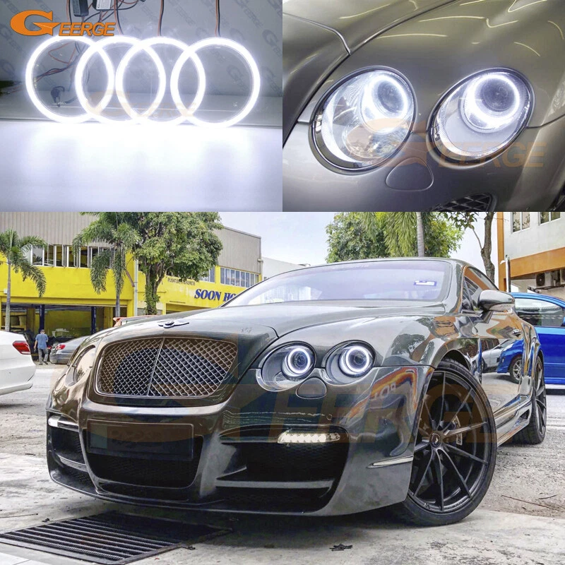 Para Bentley Continental Flying Spur GT GTC COB Led Ojos de Ángel Kit Anillos Halo Foto 1 de 4