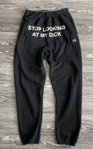Champion PizzaSlime Reverse Weave Jogginghose Stop Looking At My D - Herren Small - Bild 1 von 6