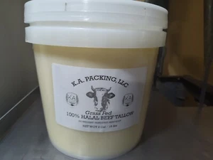 Grass Fed Halal Beef Tallow 2 Gallon - Picture 1 of 3