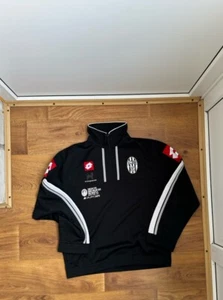 Vintage FC Siena LOTTO Football Soccer Training Jacket Sewn Zip Mens S - Picture 1 of 7