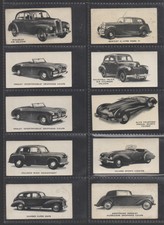 25 KELLOGG'S CARDS:   MOTOR CARS   (BLACK & WHITE)   1949
