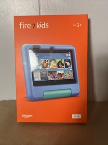 Amazon Fire 7 Kids Tablet 7'' inch 16GB Blue 12th Latest Gen Brand New Sealed - Picture 1 of 2