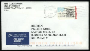 CUBIERTA EE. UU. CVP50 NEOPOST 80¢ EN 2006 PARA ALEMANIA, ¡ESCASA! - Imagen 1 de 1