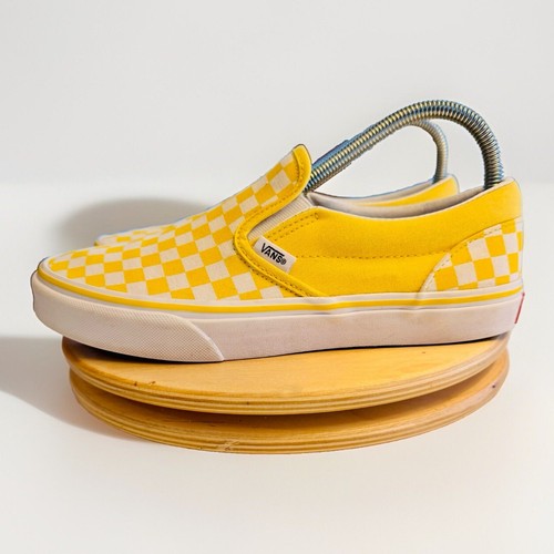 Vans scacchiera classica slip on Aspen oro bianco giovanile taglia 7 donna 8 5
