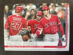 2019 Topps Mini Shohei Ohtani Mike Trout Veteran Combos US189 Print Run /291 - Bild 1 von 2