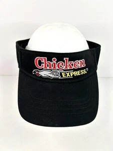 Chicken Express Restaurant Employee Visor Hat Adjustable Black - Picture 1 of 8
