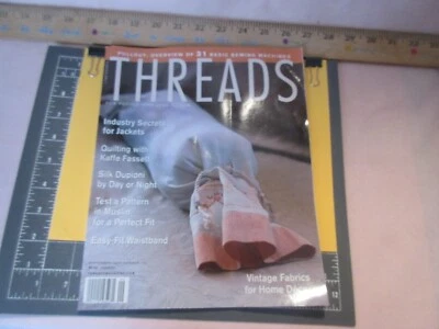 2002 THREADS September Magazine #102~For People Who Love to Sew ~Taunton's-VG-FS - Image 1 of 4