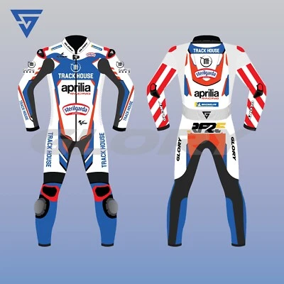Кожаный гоночный костюм Raul Fernandez Aprilia Racing MotoGP трекхаус - Изображение 1 из 4