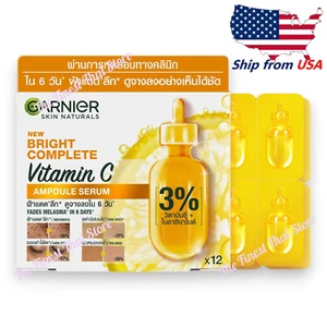 GARNIER Skin Naturals Bright Complete Vitamin C Ampoule Serum 1.5ml x 12 Pcs - Picture 1 of 9