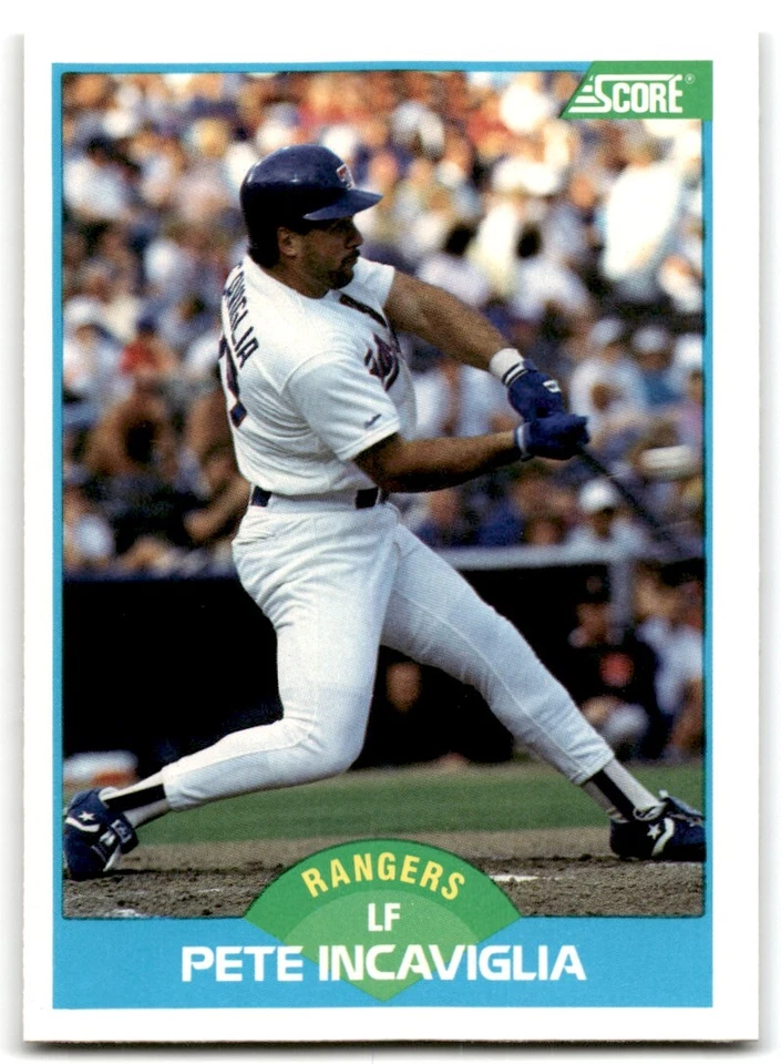 1989 Score Pete Incaviglia / Texas Rangers #201 - Image 1 of 2