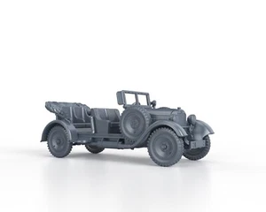 WWII GERMAN Mercedes Stuttgart Typ 260 no tarp 1/48 1/56 1/72 1/87 1/100 3D - Imagen 1 de 4