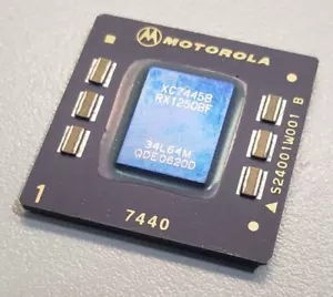 CPU Motorola XC7445B RX1250BF 34L64M QDE0630D 7440 S24001W001 B - Picture 1 of 3