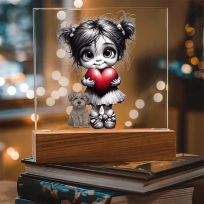 Decorative LED Desk Plaque - Image 1 of 4