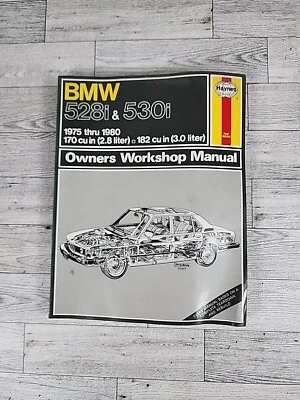 BMW 528i 530i 1975-1980 manual de reparación de taller diagramas de cableado guía del motor Foto 1 de 4