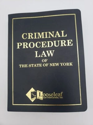 Penal Law And Criminal Procedure Law of New York 2007 Bound Looseleaf Binder  - Image 1 of 3